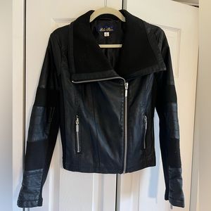 Black leather jacket